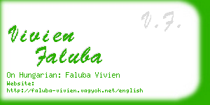 vivien faluba business card